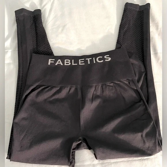 FABLETICS Black Track Pants - Picture 7 of 11